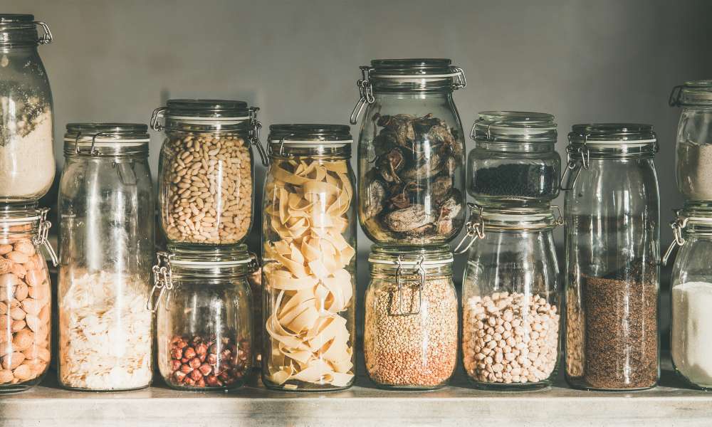 What To Put In Glass Jars On The Kitchen Counter